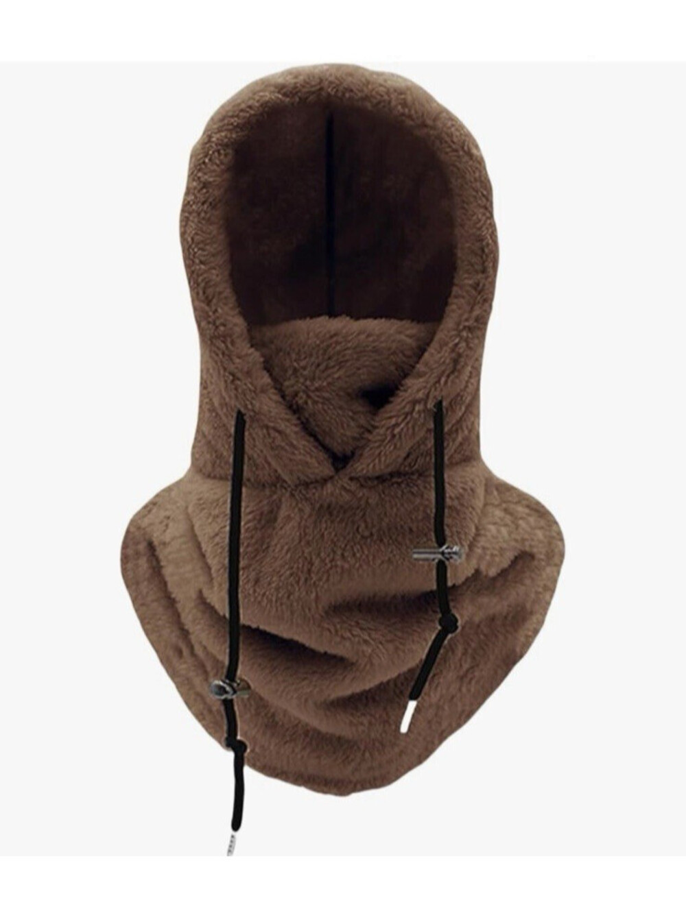Sherpa Hood Ski Mask Women Windproof Balaclava Fleece Neck Warmer Hooded Scarf